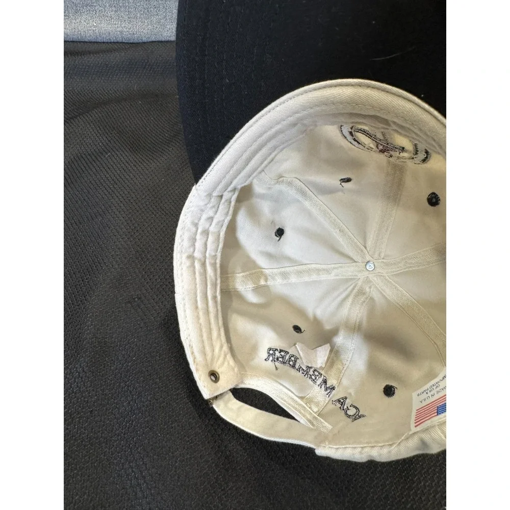 Vintage 2002 U.S. Open Bethpage Black Adjustable Strapback Golf Hat Cap PGA Tour